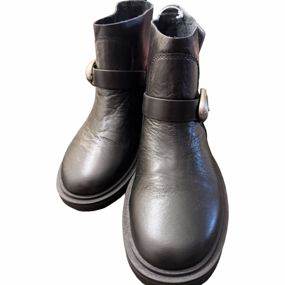 NEW Aerosoles Women's Leather Gill Ankle Boot Black Size 9M - Picture 11 of 13